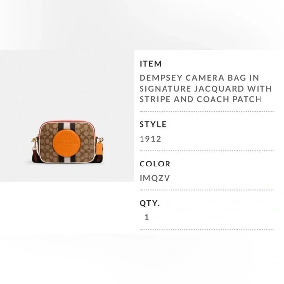 Coach Dempsey Camera Bag - Crossbody Bag - Picture 7 of 12